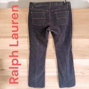Ralph Lauren- women’s 12x32 premium dark gray corduroy. Boot cut has stretch EUC